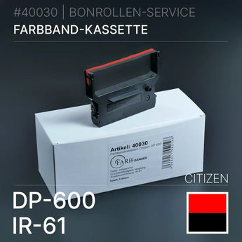 Farbband Citizen DP-600 IR-61 - Schwarz/Rot - Farbbänder