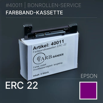 Epson ERC-22 violettes Farbband Kassette für Drucker