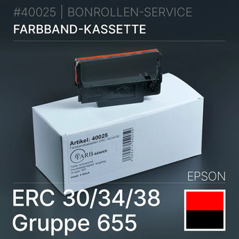 Farbband ERC 30/34/38 Schwarz/Rot Gruppe 655 Epson ERC-Printer