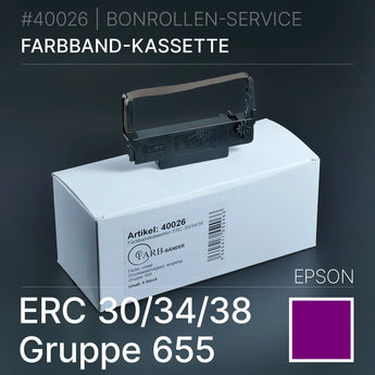 Farbband ERC 30/34/38 Gruppe 655 Violett für Epson ERC 30/34/38