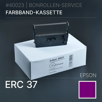 Farbband ERC 37 Violett für Epson ERC 37, schwarzes Plastikgehäuse