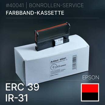 Farbband ERC 39 IR-31 Schwarz/Rot für Epson ERC 39