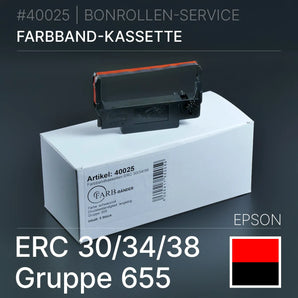 Farbband ERC 30/34/38 Schwarz/Rot Gruppe 655 Epson ERC-Printer