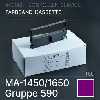 Schwarzes Farbbandkassette TEC MA-1450/1650 Gruppe 590 Violett
