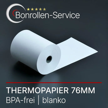 Weiße BPA-freie Thermorolle 76mm, Thermorollen 76mm POS-Rollen