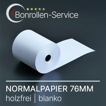 Rolle weißes blankes Thermopapier 76mm Breite Normalpapier-Kassenrollen