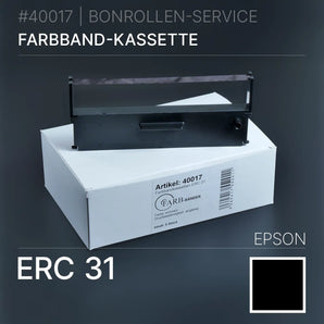 Schwarzes Farbband ERC 31 für Epson ERC 31 Drucker